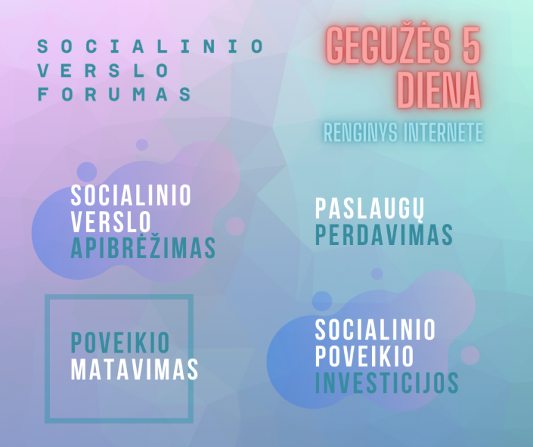 2021 m. gegužės 5 d. „Socialinio verslo forumas’21“